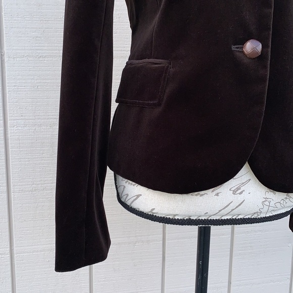 J. CREW Bella Velvet Blazer - Deep Chestnut - Picture 6 of 16